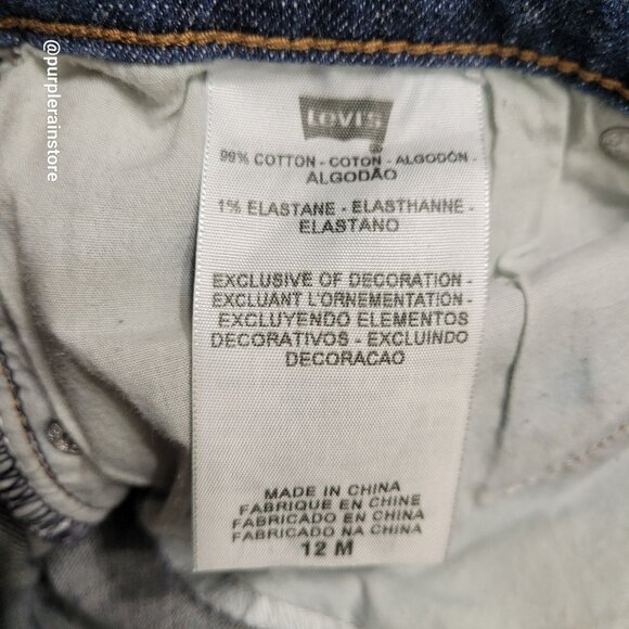 Vtg Levi's Jeans 12 Bootcut High Rise Medium Dark Wash Stretch Denim Western - Picture 5 of 12